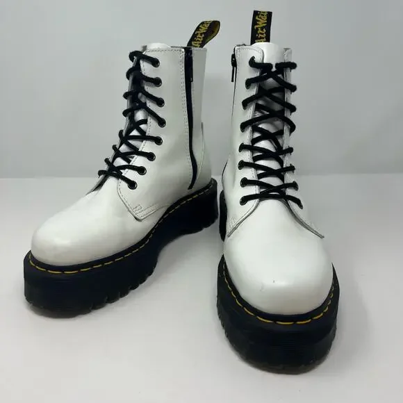 Dr Martens Women's Boots Size 9 Jadon AW004 Polished Smooth Leather - Picture 2 of 14